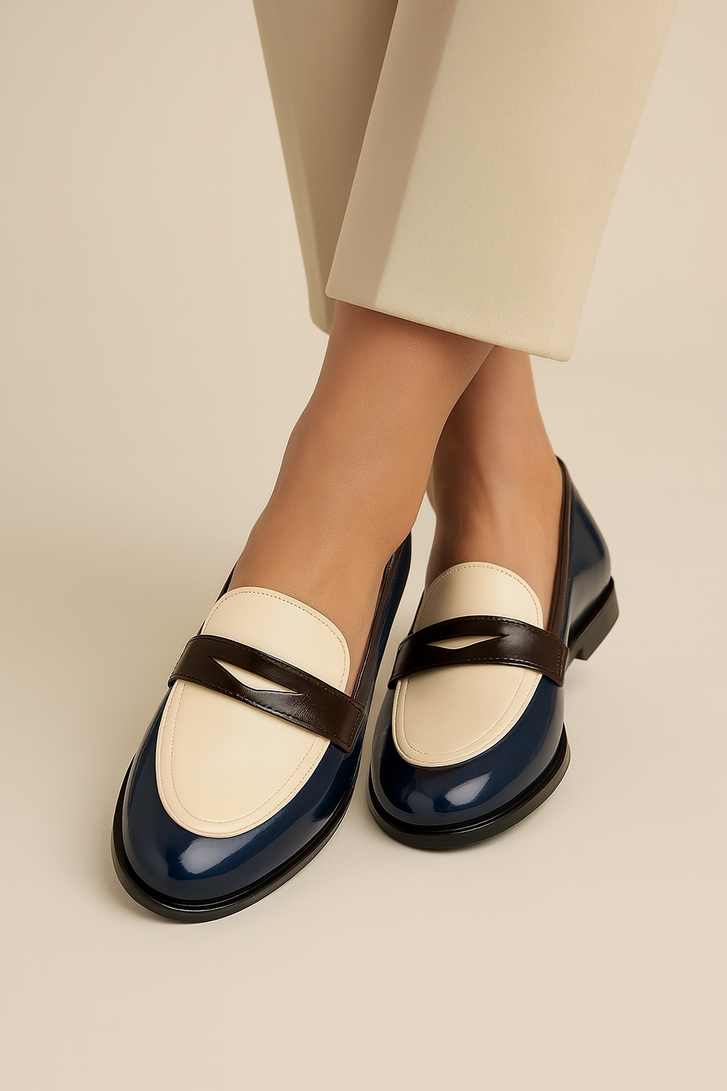 Claudia | Kontrast Loafers