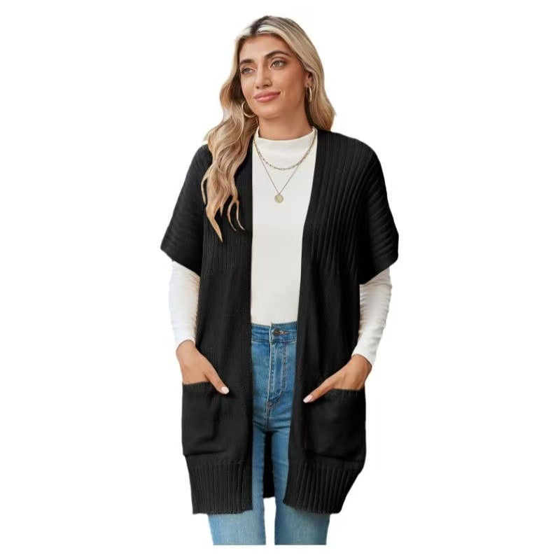 CASSAVA™ - Lättvikts Öppen Framsides Stickad K cardigan