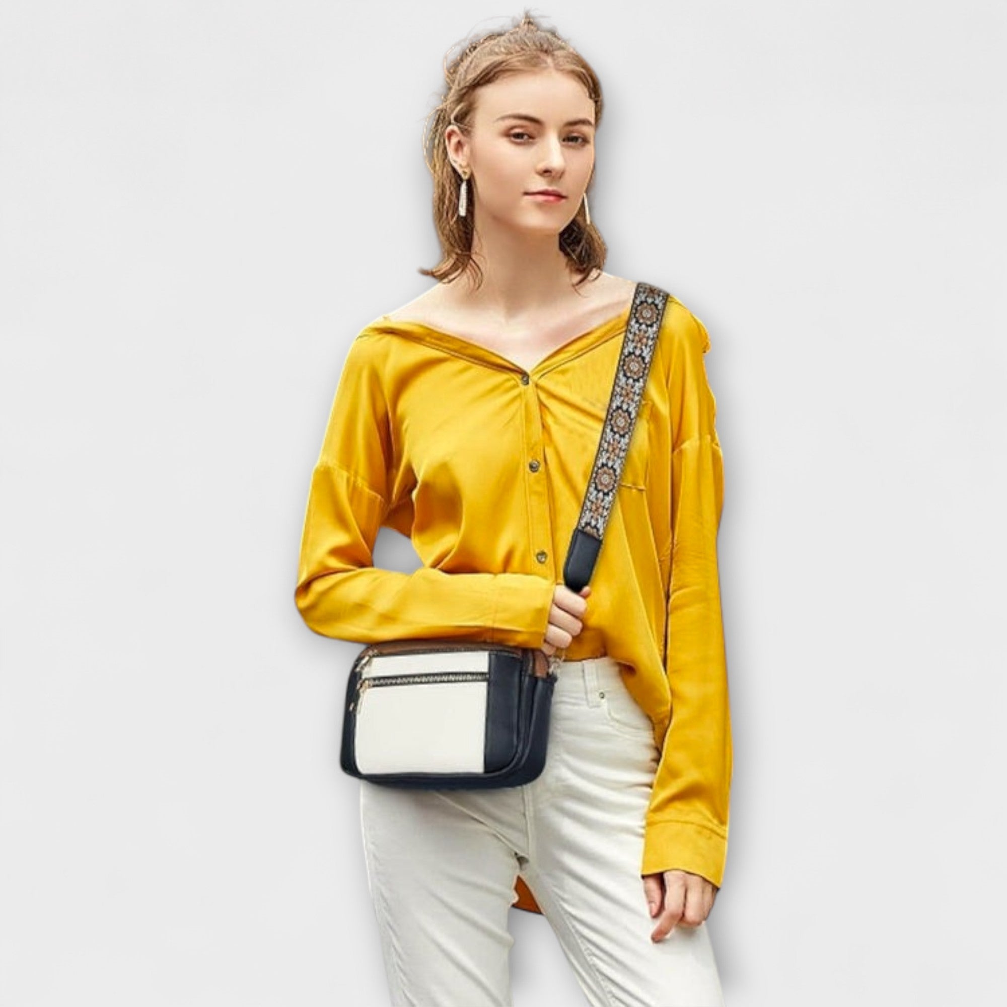 Mira™ - Elegant Läderaxelväska