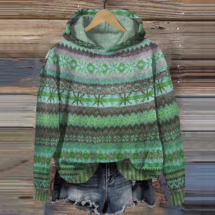 Sofia™ | Tidlös Mönster Hoodie
