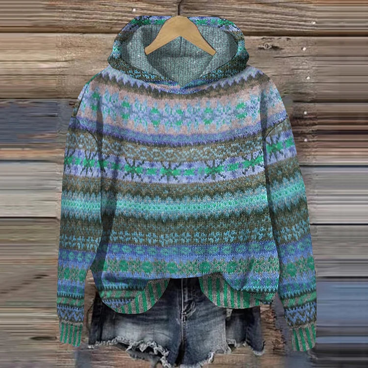 Sofia™ | Tidlös Mönster Hoodie