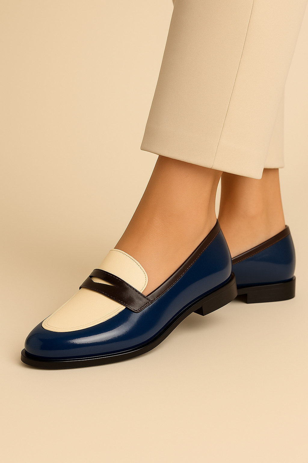 Claudia | Kontrast Loafers
