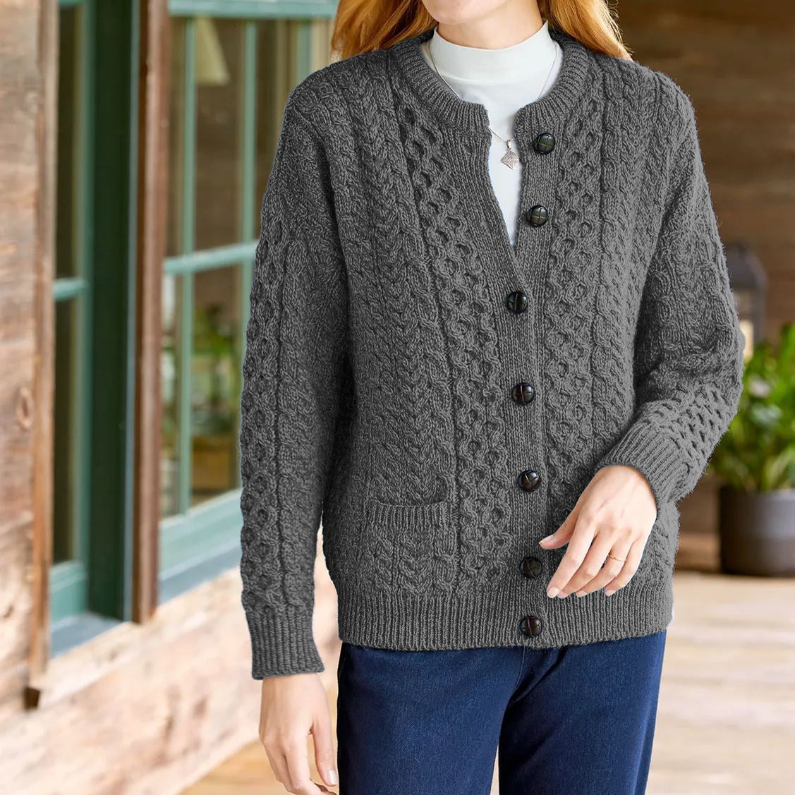 STELLA| Langærmet Casual Cardigan