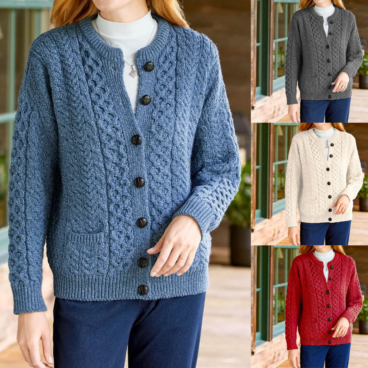 STELLA| Langærmet Casual Cardigan
