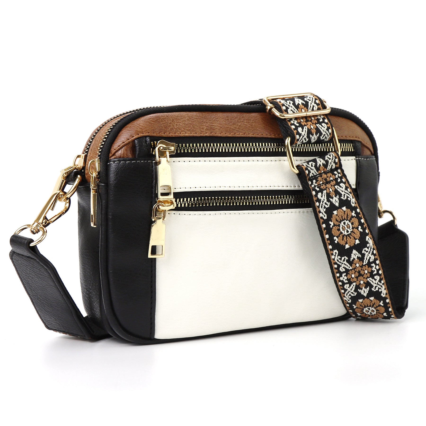 Erikka | Elegant crossbody-väska med mönstrad justerbar rem