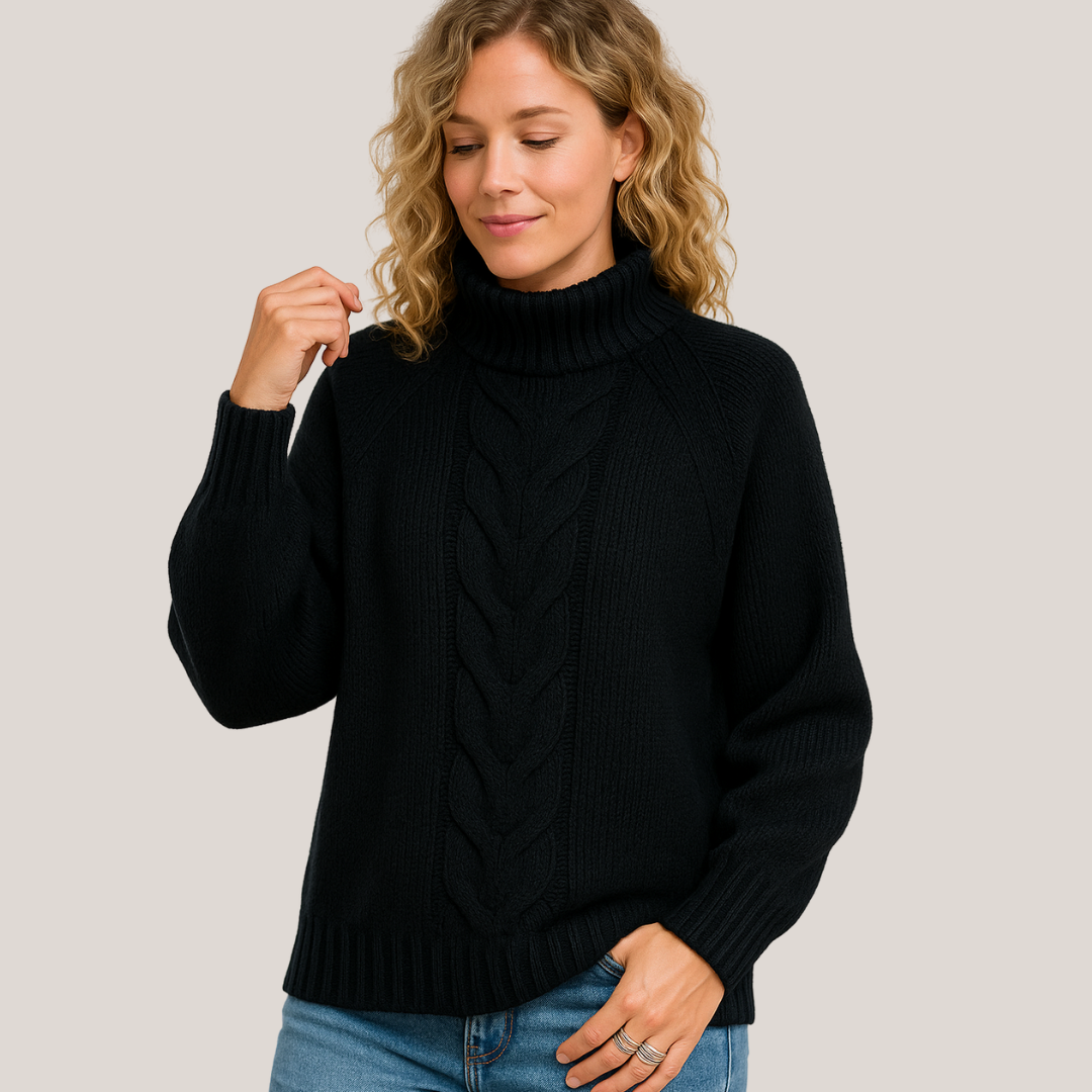 STELLA| Elegant poncho-inspireret trøje