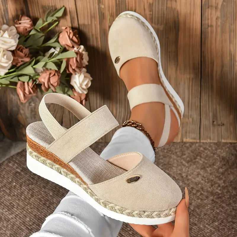 FREYJA™ | Antonia - Ortopediska Sandaler med Platå, Ventilerande och Avslappnade