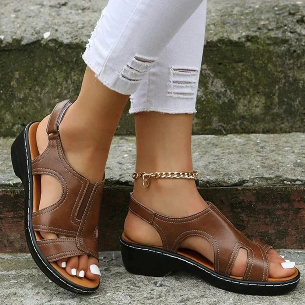 FREYJA™ - Ortopediska Läder Sandaler