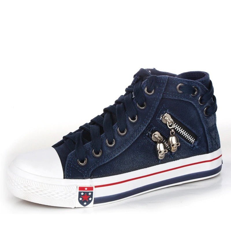 FREYJA™ - Chic och Bekväm Högskuren Denim Canvas Skor