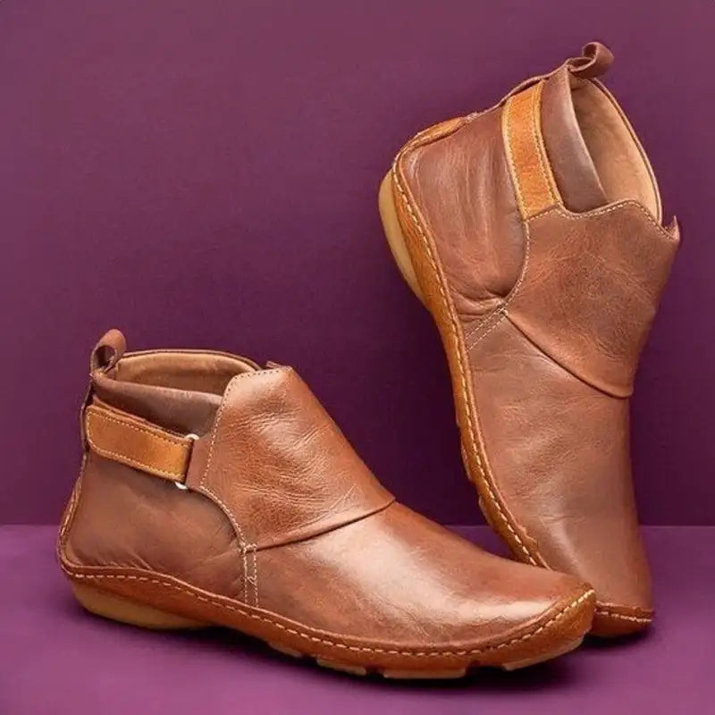 FREYJA™ - Bekväma Och Halkfria Trendiga Vintage-Stövelskor