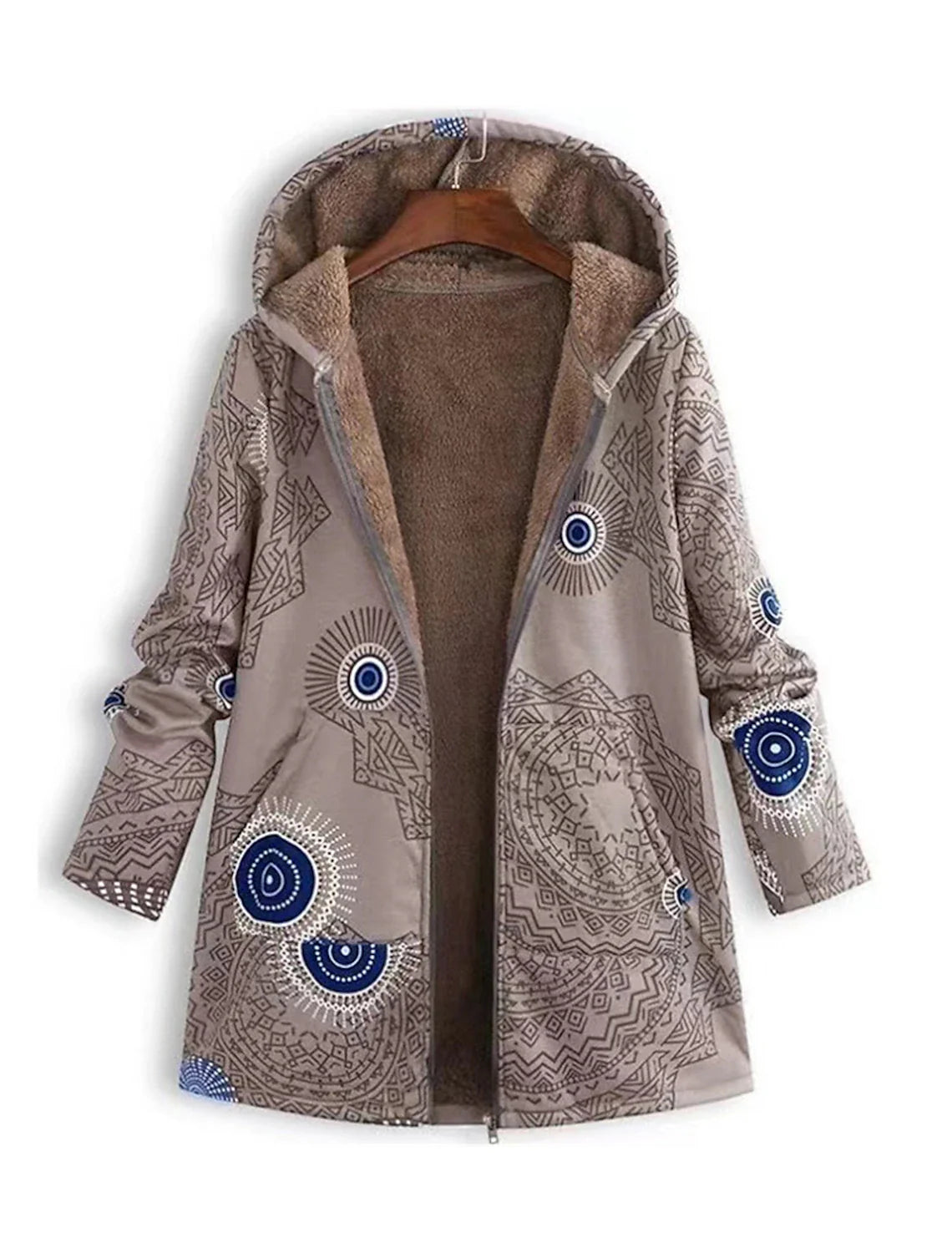 Aerilyn - Varm och Mjuk Parka med Fickor