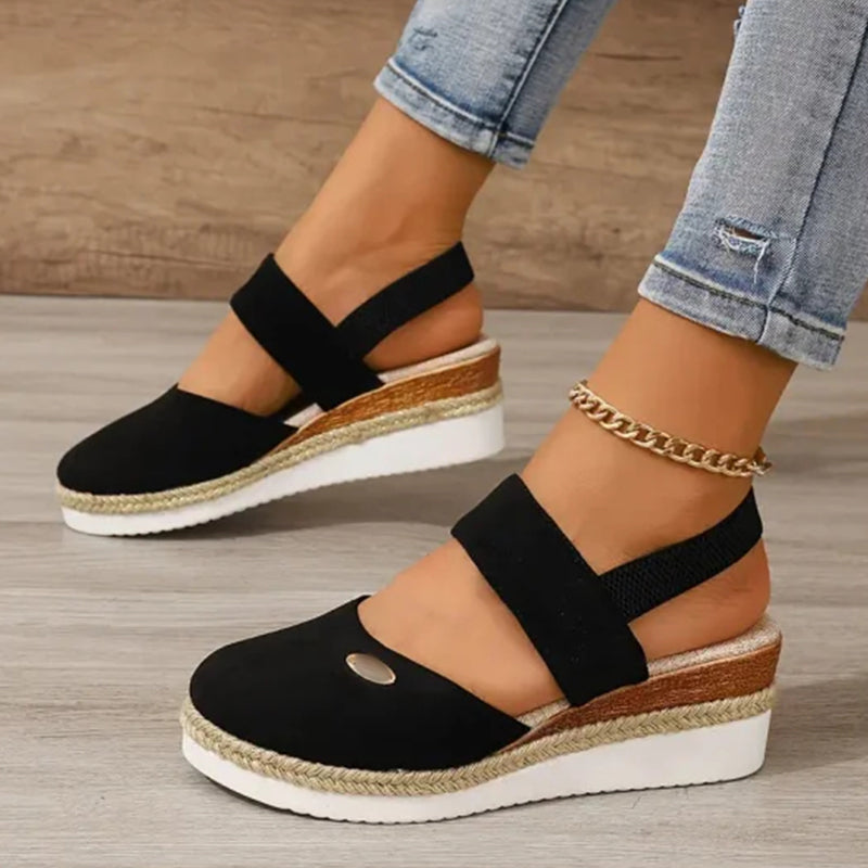 FREYJA™ - Ortopediska Sandaler med Platå, Andningsbara och Avslappnade