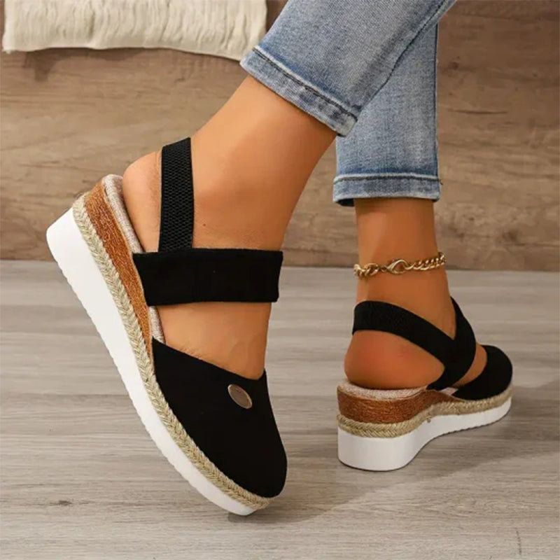 FREYJA™ - Ortopediska Sandaler med Platå, Andningsbara och Avslappnade