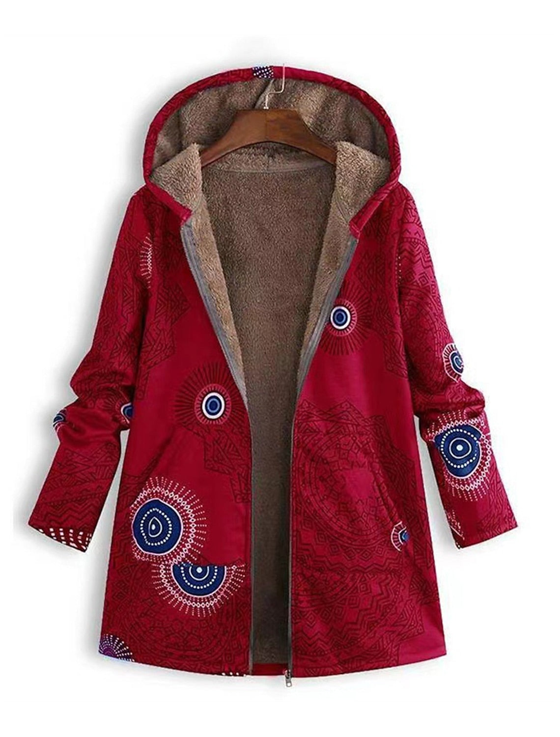 Aerilyn - Varm och Mjuk Parka med Fickor